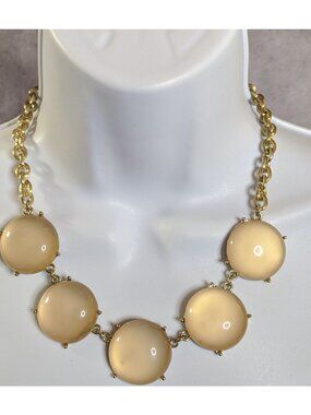 Y2k Cream Bubble Statement Necklace
